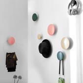 北欧实木挂钩创意壁挂衣帽钩玄关装 饰墙壁设计师儿童房拉手柜门