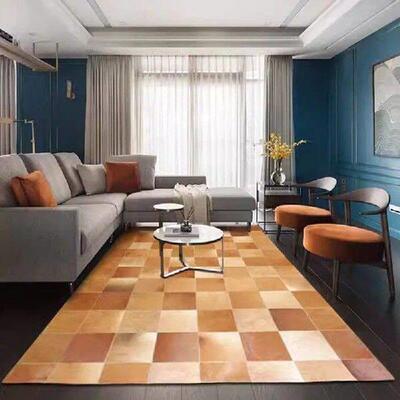Modern Large Carpet Living Room Real Natural Cowhide