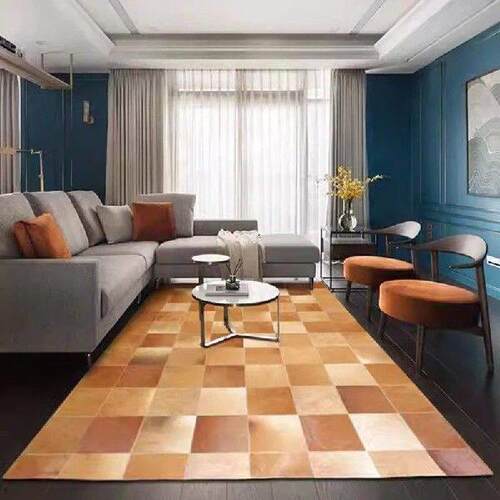 Modern Large Carpet Living Room Real Natural Cowhide