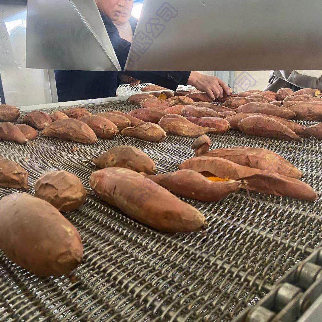 供应全自动甘ZUE线薯烘烤设 电热地瓜烘烤机 红加薯烘备烤流水厂