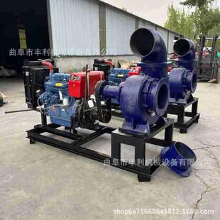 电机带8寸10寸抽水泵高扬程高压抽水机农用柴油喷灌泵