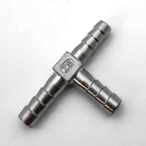 三真304不锈钢T型皮管三通水管软管接头宝塔头直角铸造件