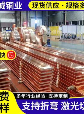 现货供应T2紫铜排红铜排 TMY电力导电铜母线排汇流排加工接地铜排
