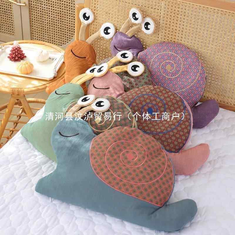 双层纱儿童纯棉枕套麦壳枕头枕芯0-3SSP-6岁眠荞幼可儿卡园通爱抱