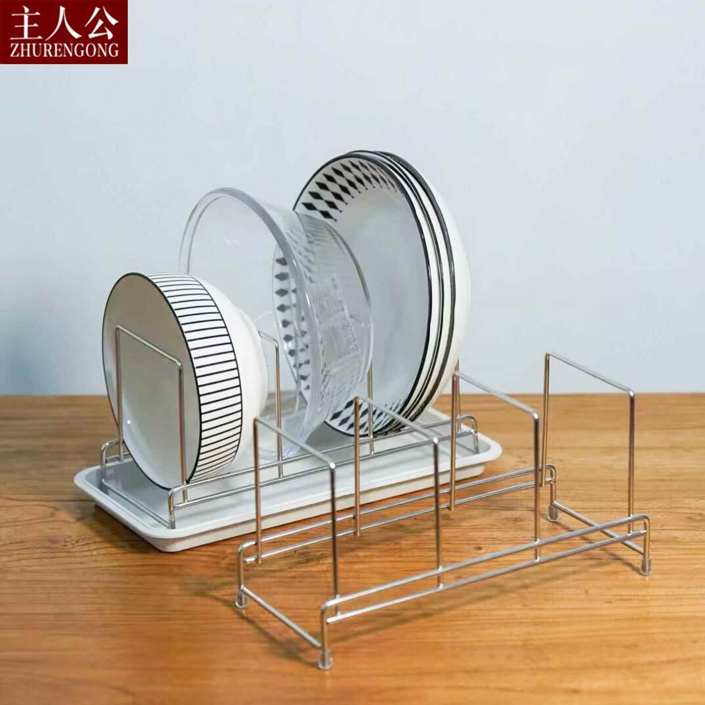 厨房大碗深浅盘专用沥水碗架304不锈钢抽屉整体橱柜内置收纳层架