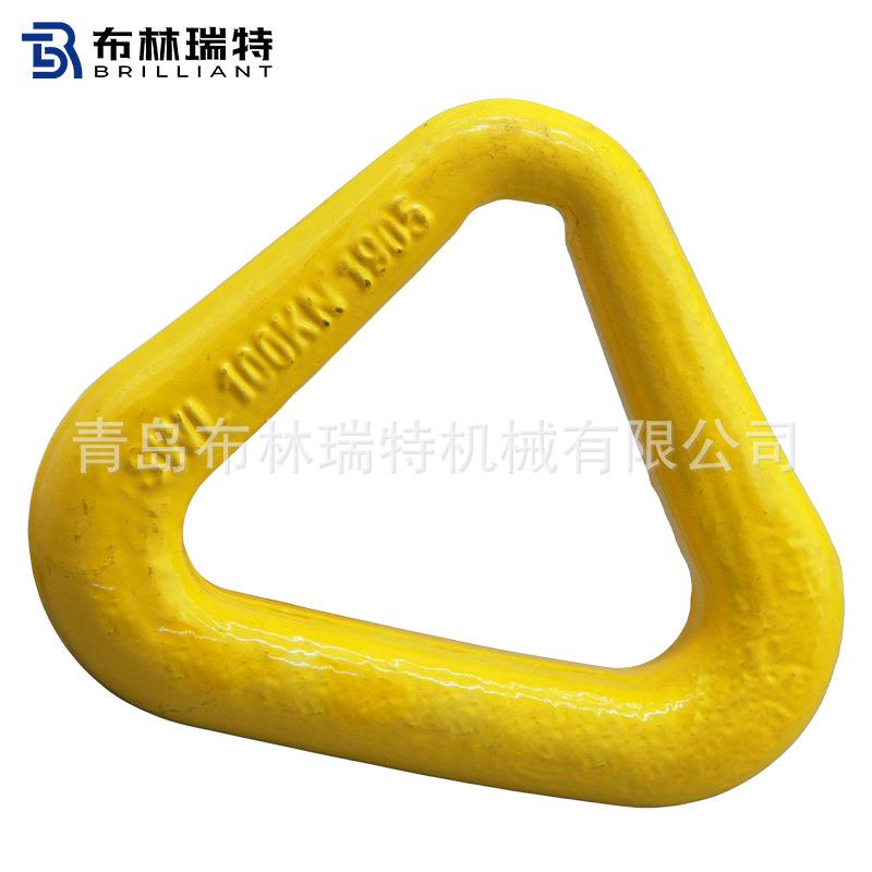 生产滚装船跨境品质锻造三角环起接重吊环索具链条配件吊拉连接环