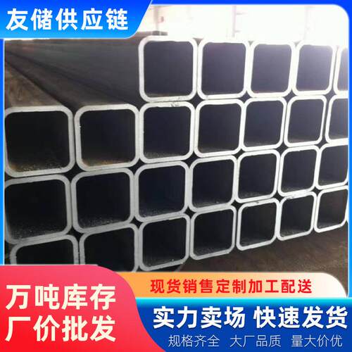 天津黑方管Q235B国标黑方管焊接方管钢结构30×30黑料黑方矩管