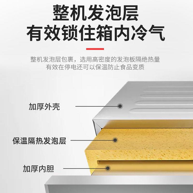 操作台商用冷柜大冰箱冷藏工作台冷冻冰柜不锈钢厨房奶茶店保鲜台