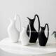 现代简约水壶陶瓷花瓶摆件家居样板间饭厅桌面软装 黑白色工艺礼品