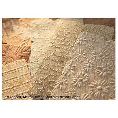 168 Sheets Scrap Paper And Embossed Textured Paper