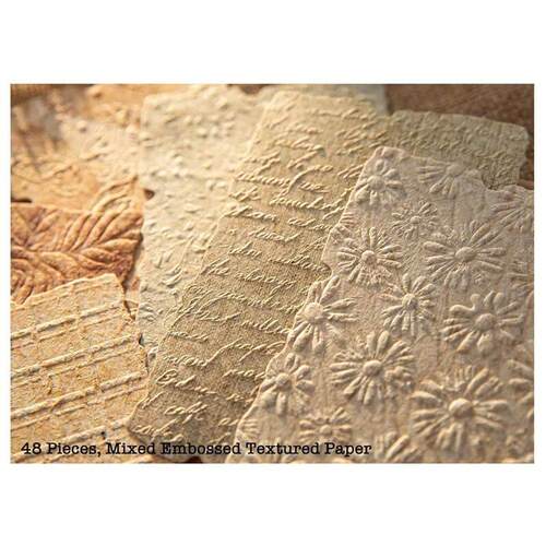 168 Sheets Scrap Paper And Embossed Textured Paper