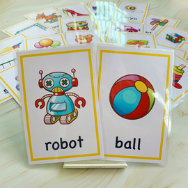 英语单词闪卡玩具卡toys25张 儿童学习卡片英文早教启蒙教师教图