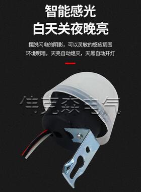 AS-20光控开关220V防雨智能防雨型光感全自动延时路灯控制器3线