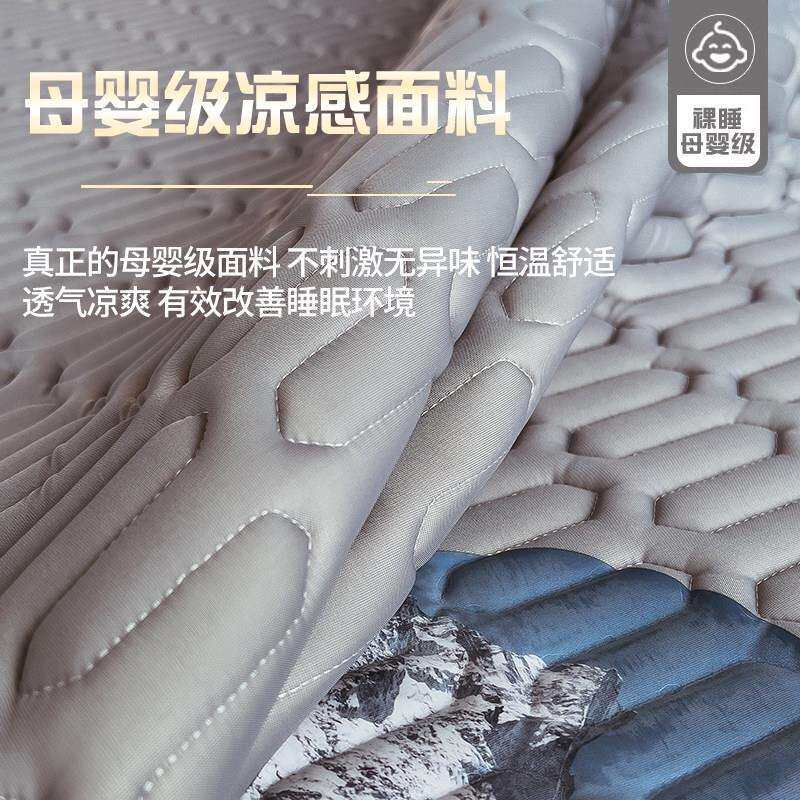 夏软季床垫夏20230306天凉席冰丝垫子乳胶家用薄款凉感冰垫冷感凉