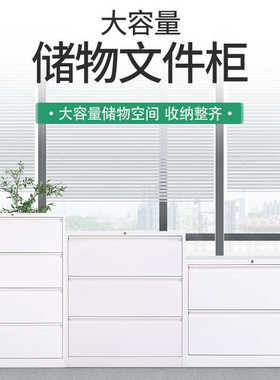派森办公卡箱卡片卡抽卡斗带锁抽屉文件柜厂家宽体四斗资料档案柜