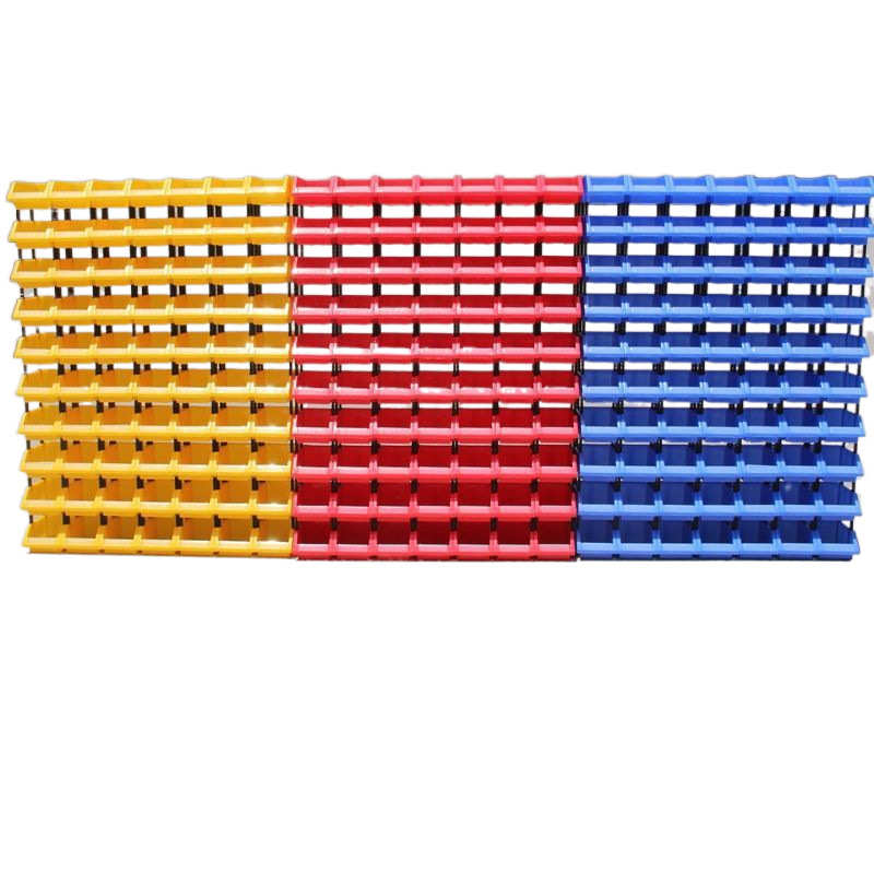 塑料组合式零件盒物料盒元件螺丝分类收纳盒斜口塑料盒货架