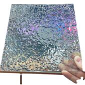 彩色石头纹水波纹亚克力板渐变色隔断装 饰厂家UV有机玻璃广告制作