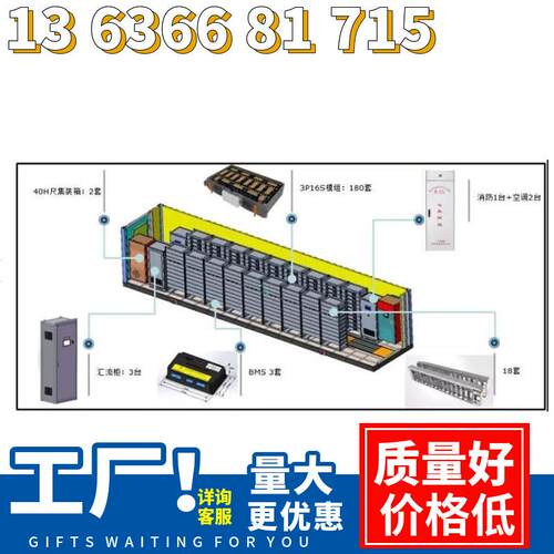 储能集装箱系统电池电源移动方舱预制舱微电网一体模块化电站电源