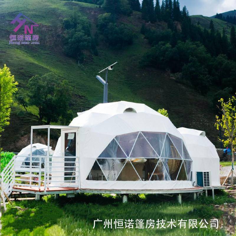 厂家供应户外豪华特色星空帐篷球形篷房连体球形泡泡屋Dometent