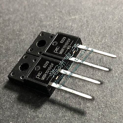 MBR10100F 肖特基二极管 10A/100V TO220F-2 满5个包邮