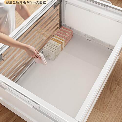 可折叠衣塑服收箱家用纳衣盒柜收纳整理箱大容量料衣物F99S7T85储
