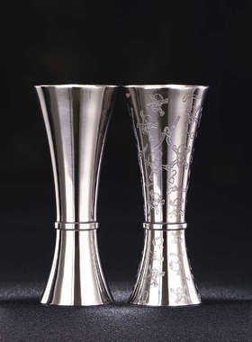 304优质不锈钢打造一体式加厚量酒器量杯 调酒器30/60ml