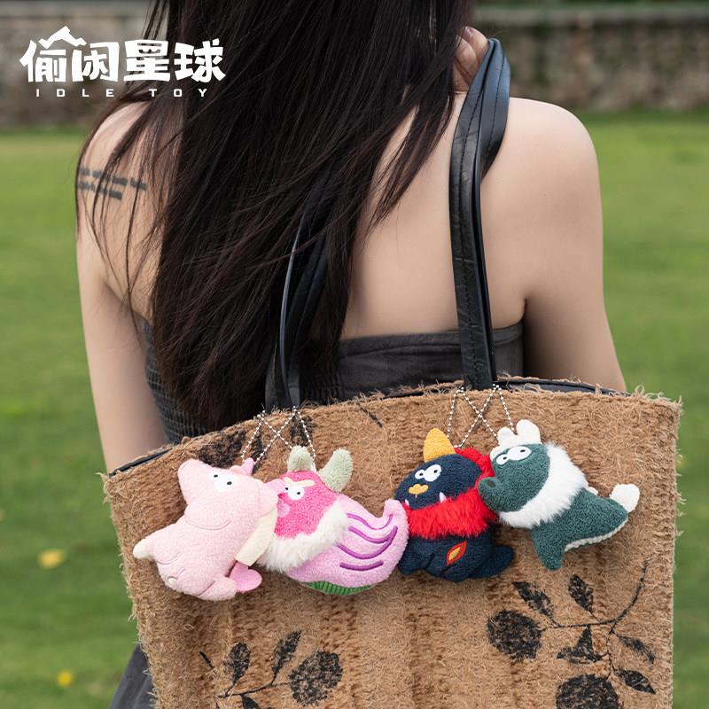 偷闲星球故宫屋脊兽獬豸太和殿毛绒冰箱贴盲盒磁吸小挂件女生礼物