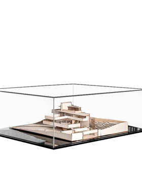 简约现代轻奢样板房书房桌面工作室建筑模型摆件书架玄关茶几装饰
