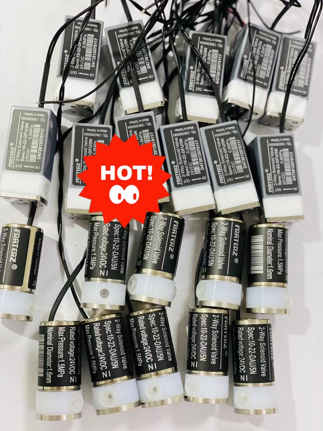 台湾产高压电磁阀，15kg，.8kg。全新原装进口，保用一年