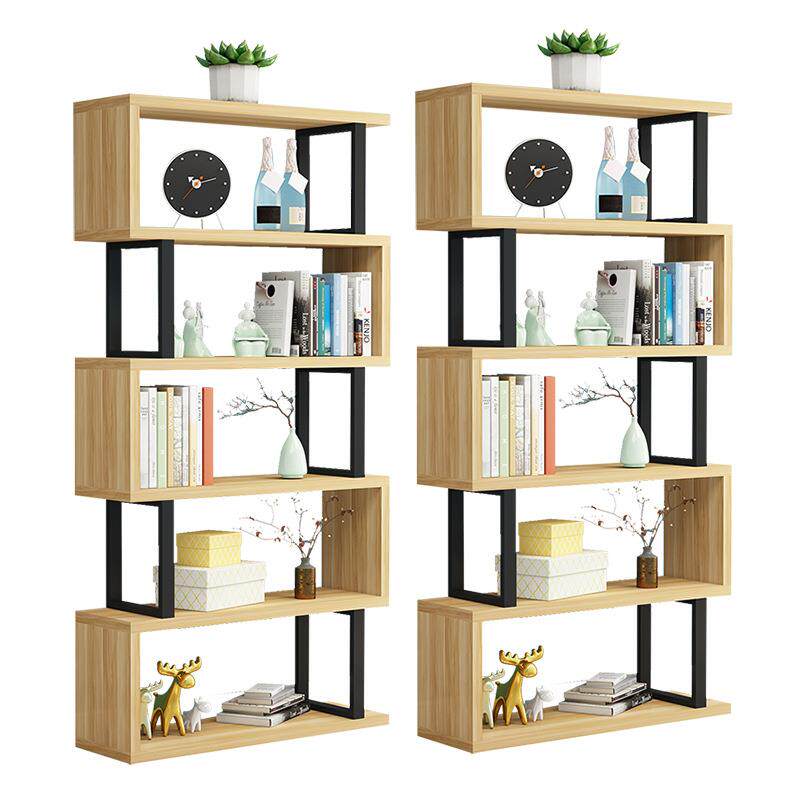 书架置物架落地铁艺客厅隔断收纳展示架子现代简约儿童多层储物柜