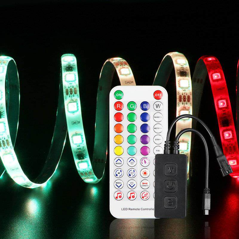 幻彩灯带app拾音控制器音乐5V12V24V全彩七彩跑马led流水追光遥控