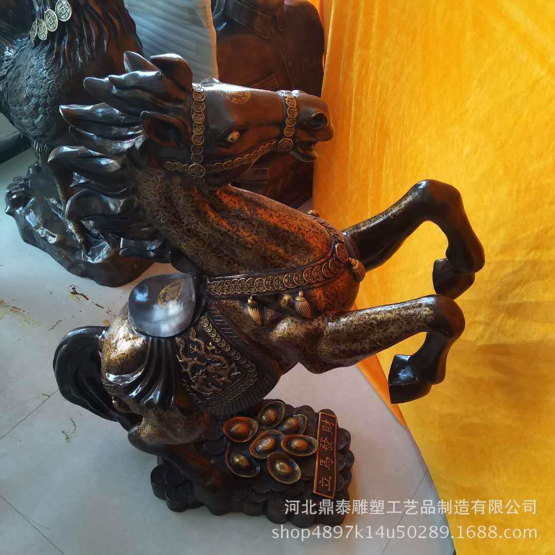 纯铜马摆件 工艺品摆设马到成功 招财铜马 发财马摆件
