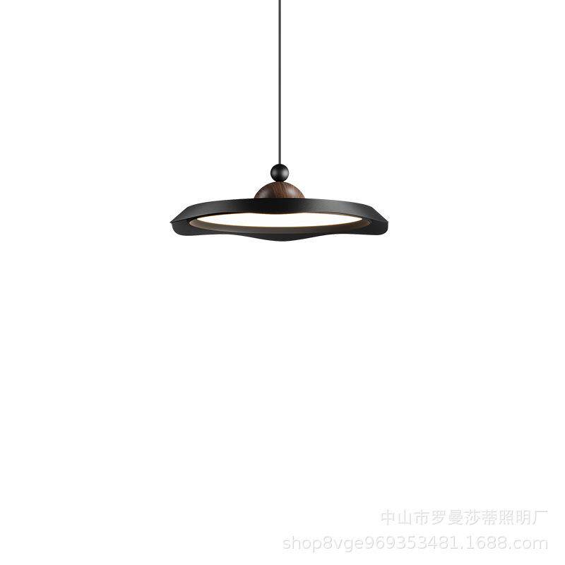 餐厅吊灯意式极简现代创意圆形飞碟灯小户型餐桌吧台灯新款