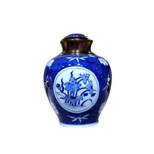 混景德镇1陶手绘真空物青花茶叶罐瓷罐罐封水密厂家直销储斤手工