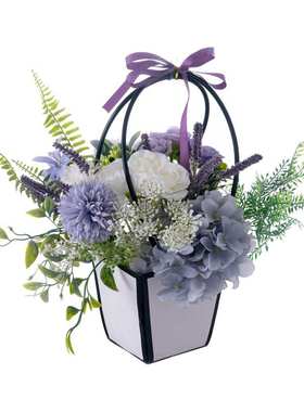 墙挂静夜思绪纷飞套装墙饰仿真花家居设计婚庆手捧花束CF01463