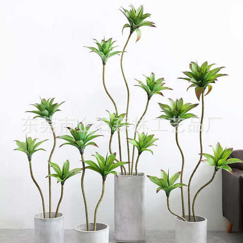 厂家批发仿真睡莲大型绿植北欧ins风假植物盆栽室内落地装饰假树