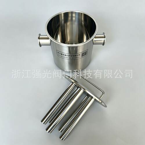 304/316L卫生级食品级不锈钢管道式快装磁性磁棒磁铁除铁过滤器