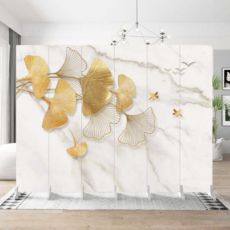 客厅遮挡现代折叠移动办公室美容院卧室家用折可订简约屏风隔断