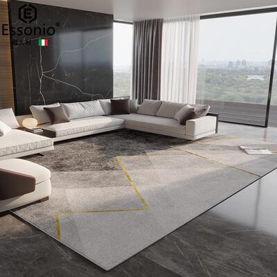ESSONIO意大利轻奢高级地毯客厅茶几毯沙发北欧家用高端卧室地垫