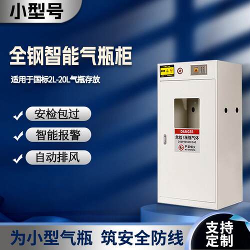 防爆气瓶柜小型8L专用安全柜实验室氧气乙炔双瓶气瓶全钢瓦斯罐柜