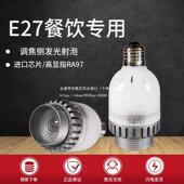 调焦侧发光PAR20光源E27螺口LED射泡餐饮火锅灯泡高显聚光灯无