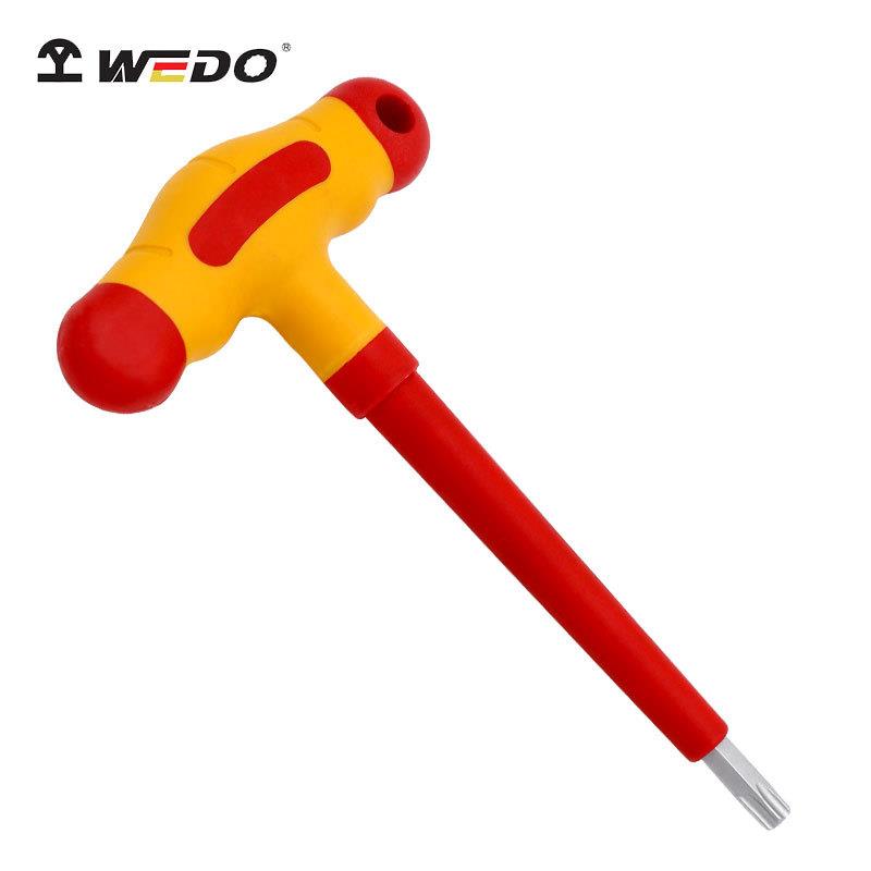 WEDO维度绝缘注塑T形内六角扳手耐压1000V电工专用T型内六角扳手