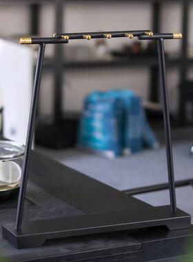 现代新中式毛笔架摆件酒店民宿办公室书房样板间玄关售楼部装饰品