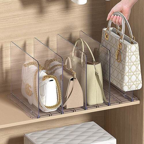Japanese-style ladies' bag storage dividers, movable bag org
