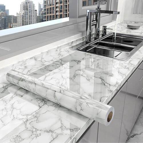 40cm Marble Kitchen Oil-Proof Film Stove Waterproof Self-Adh