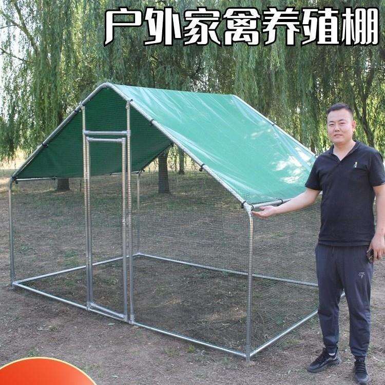 大型养殖鸡棚户外防雨棚鸡窝家禽鸡笼子鸭棚鸽舍家用组装鸡舍搭建