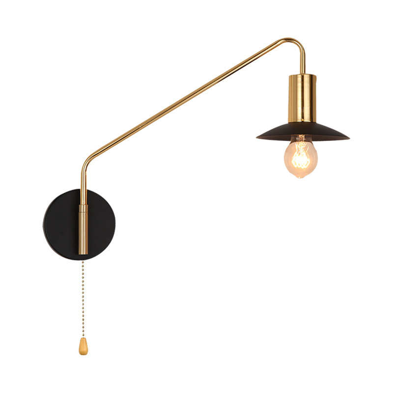 2024网红床头壁灯新款轻奢卧室简约北欧可移位长臂餐厅壁灯带开关