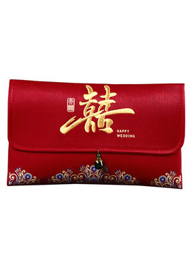 红包结婚专用2024新款红包袋婚礼敬茶改口费万元一对大号喜包订婚