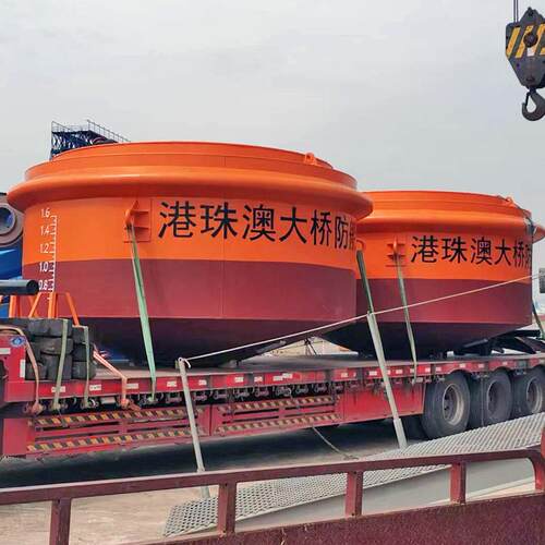银环航标 港珠澳桥梁防撞 钢质系泊浮筒浮鼓项目案例 质量可靠
