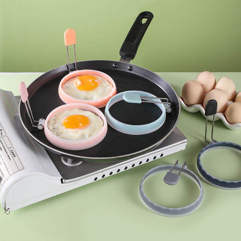 跨境热销双色硅胶煎蛋器煎鸡蛋模具煎蛋工具多用途煎蛋圈